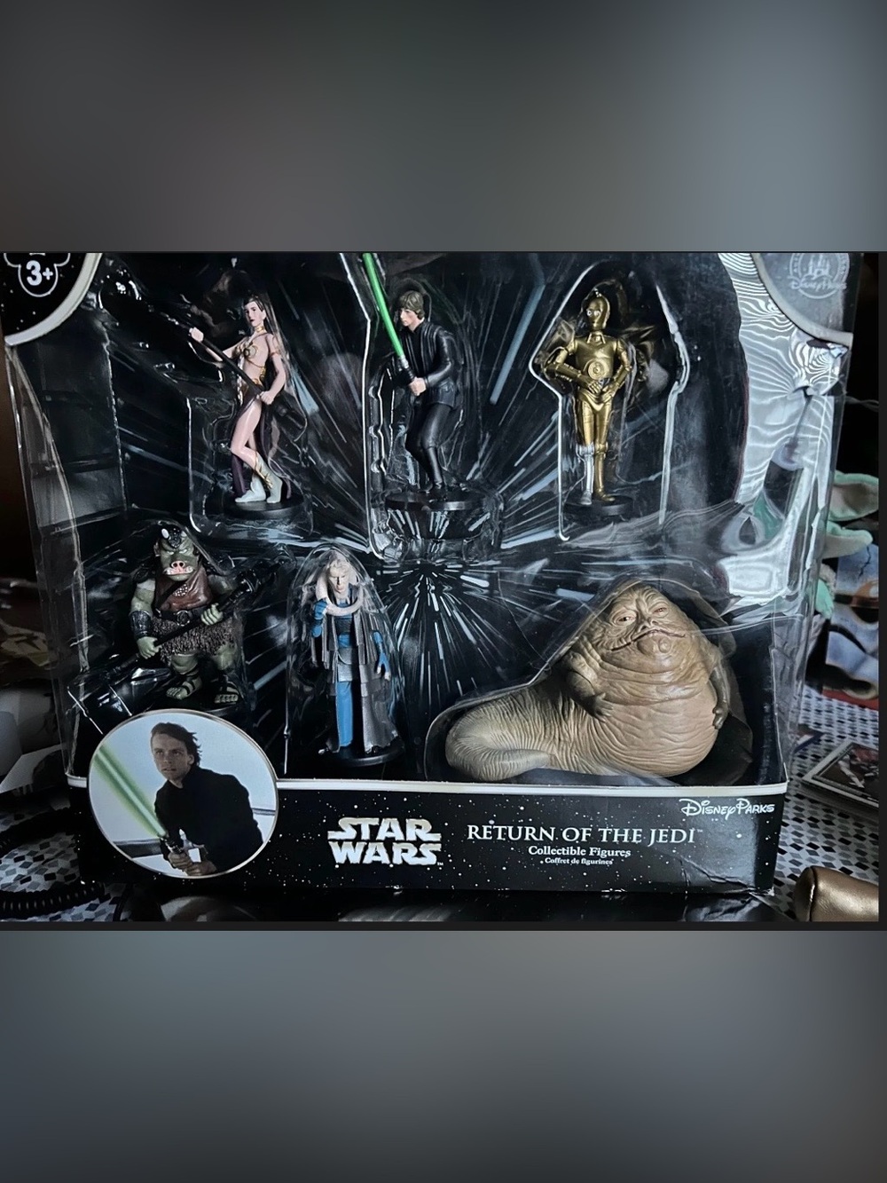 Star Wars Return of the Jedi Figure Set - Gold, Green, Black, Flesh